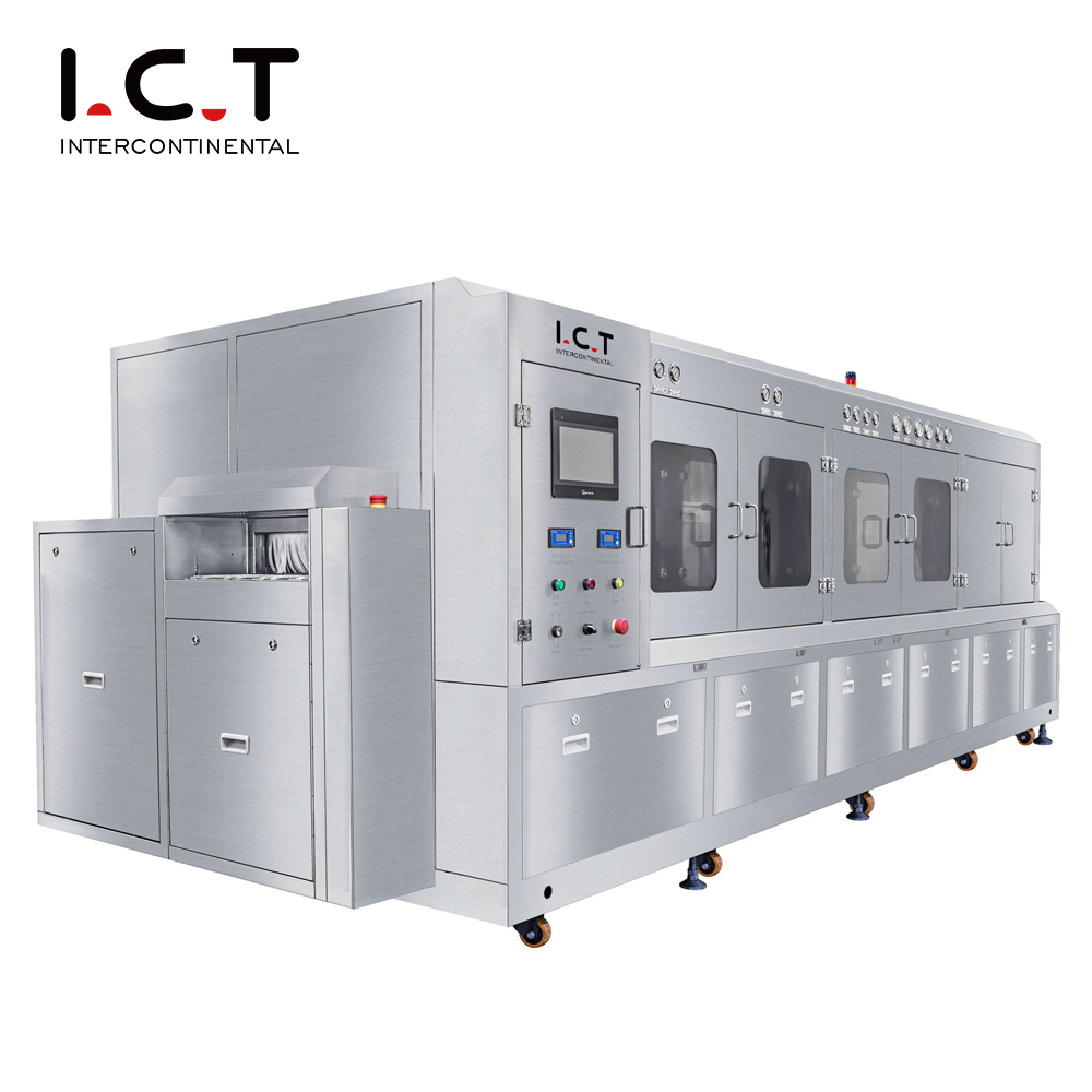 ICT-6300 |SMT 자동 PCBA 온라인 청소 기계