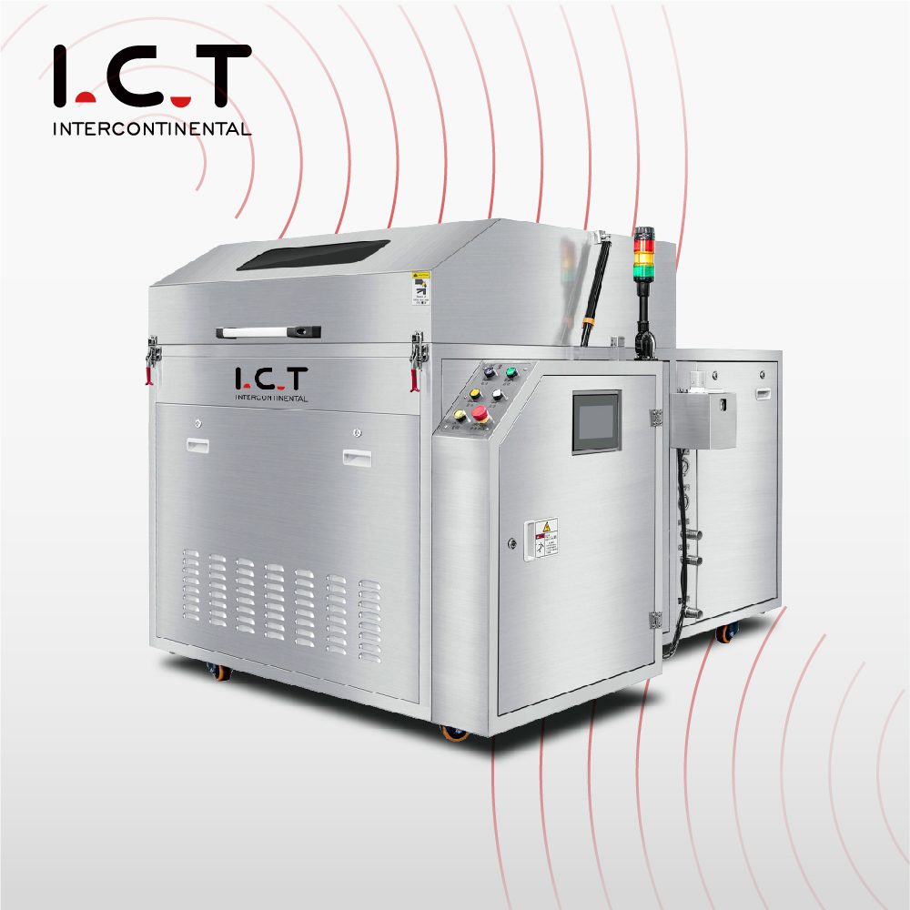 ICT |자동 PCB 청소 컨베이어 브러시 기계