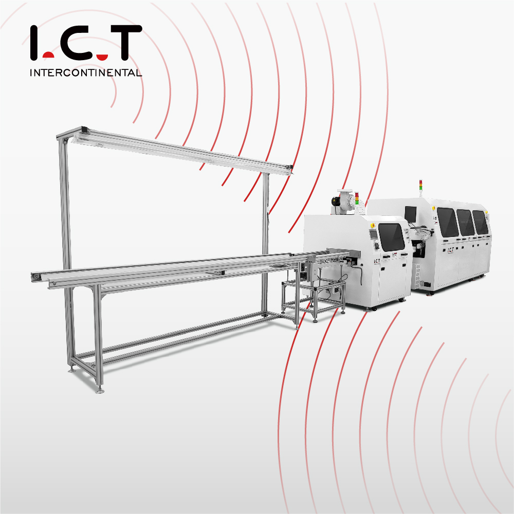 ICT-아크랩350 |높은 안정성 DIP PCB 질소 파동 납땜 기계