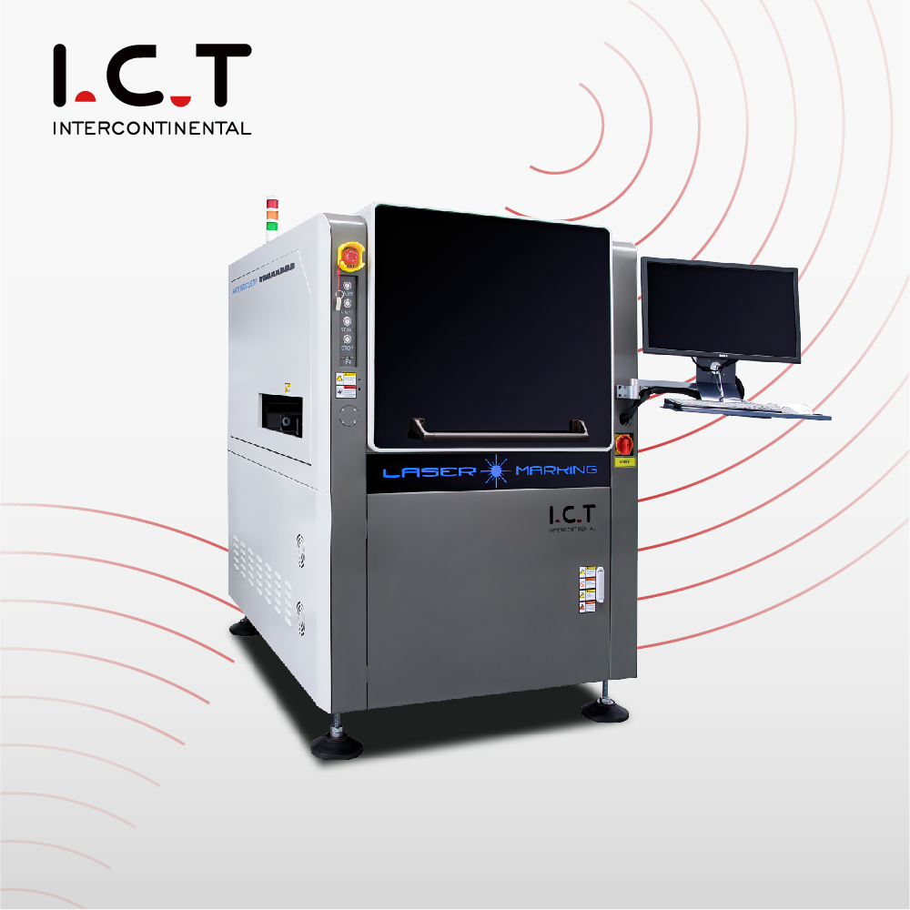 ICT |50w 섬유 인쇄 레이저 마킹 머신